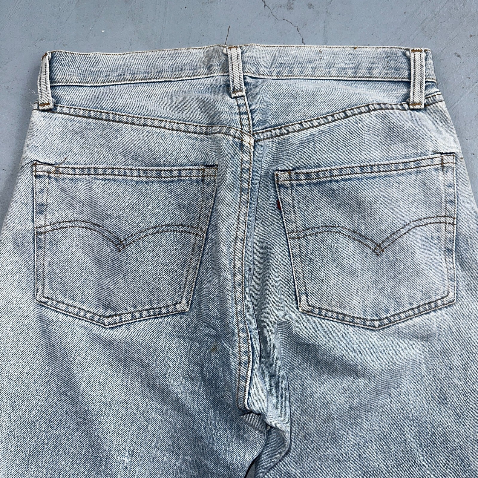 Levis 501 Vintage 80s Redline Selvedge USA XX Jeans Light Wash 1980s Act 30x29