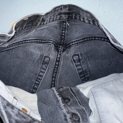 Levis 501 Vintage 90s USA XX Straight Leg Jeans Black Med Wash 32x32 Act 30x30