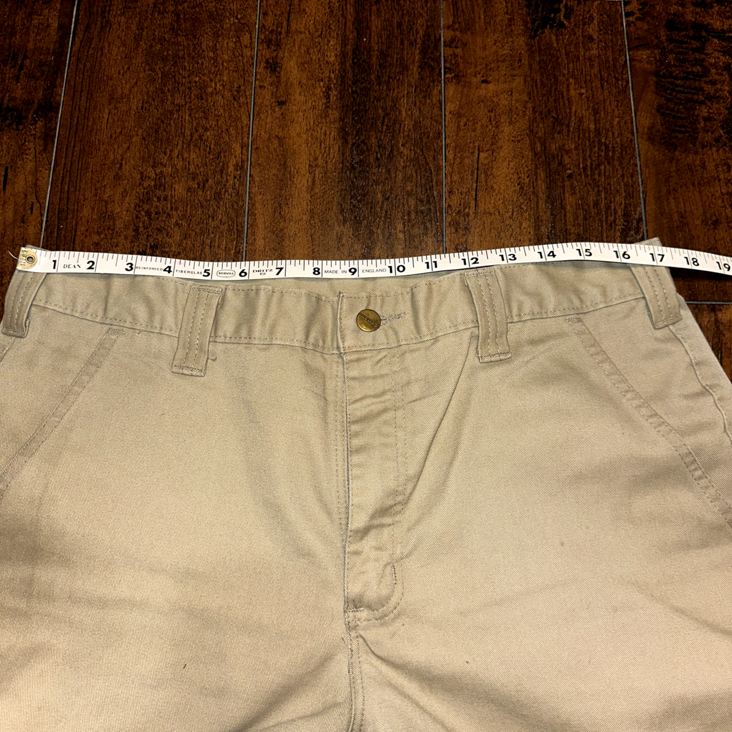 Carhartt Pants Mens Tan 34x29 Chinos Straight Leg Flat Front Workwear Relaxed