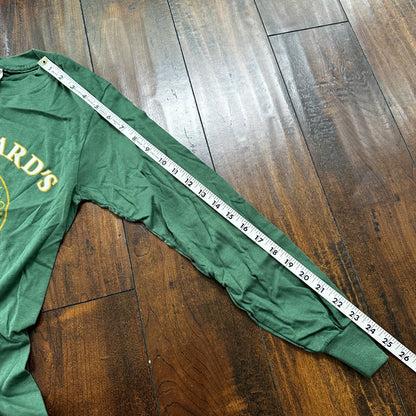 Weinhards ALE VTG T Shirt Long Sleeve Green USA Small Beer Original Hog Drinking