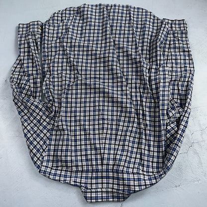 Ralph Lauren Button Up Shirt Men’s M Blue White Checker Plaid Long Sleeves