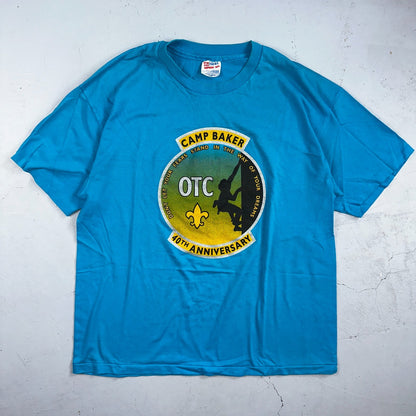 OTC Portland Oregon Camp Baker Hanes VTG T Shirt 90s Single Stitch Hike Climb