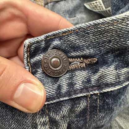 Levis LVC Big E Vintage Redline Selvedge Denim 505 Jeans USA Thrashed 28x34 501