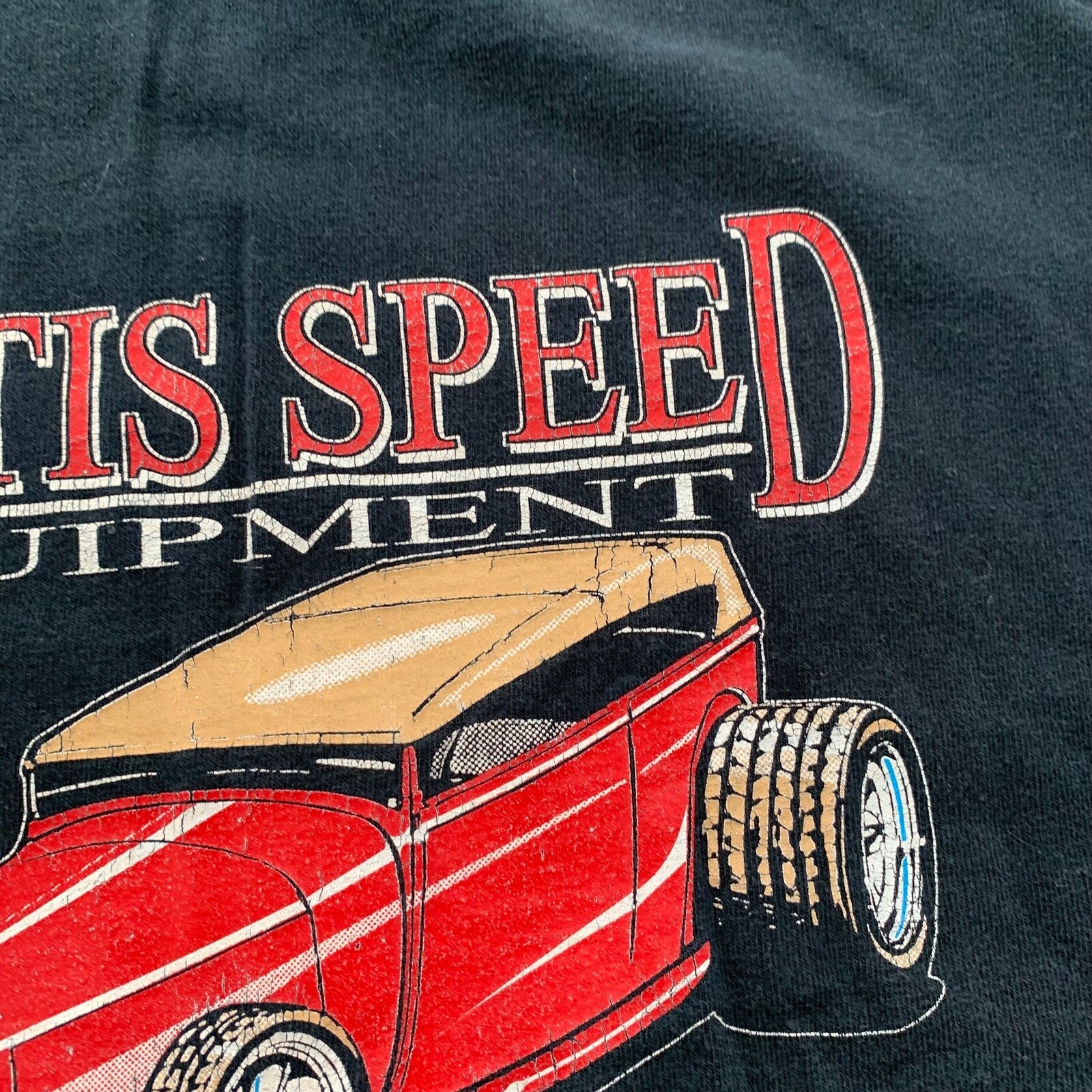Curtis Speed Equipment Orange California Vintage T Shirt 90s Y2K Nascar Racing