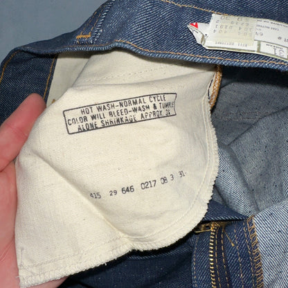 Levis 646 Deadstock 70s USA Orange Tab Bootcut Flare Bell Bottom NOS Jeans 34x31