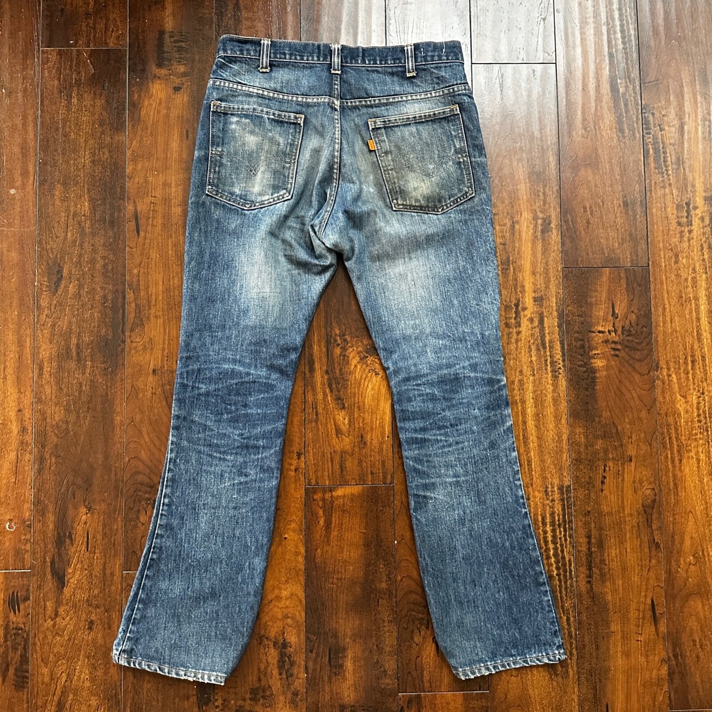 VTG 80s Levis Orange Tab 646 Bell Bottom Flares 33x31 Act 31x30 1980s 501