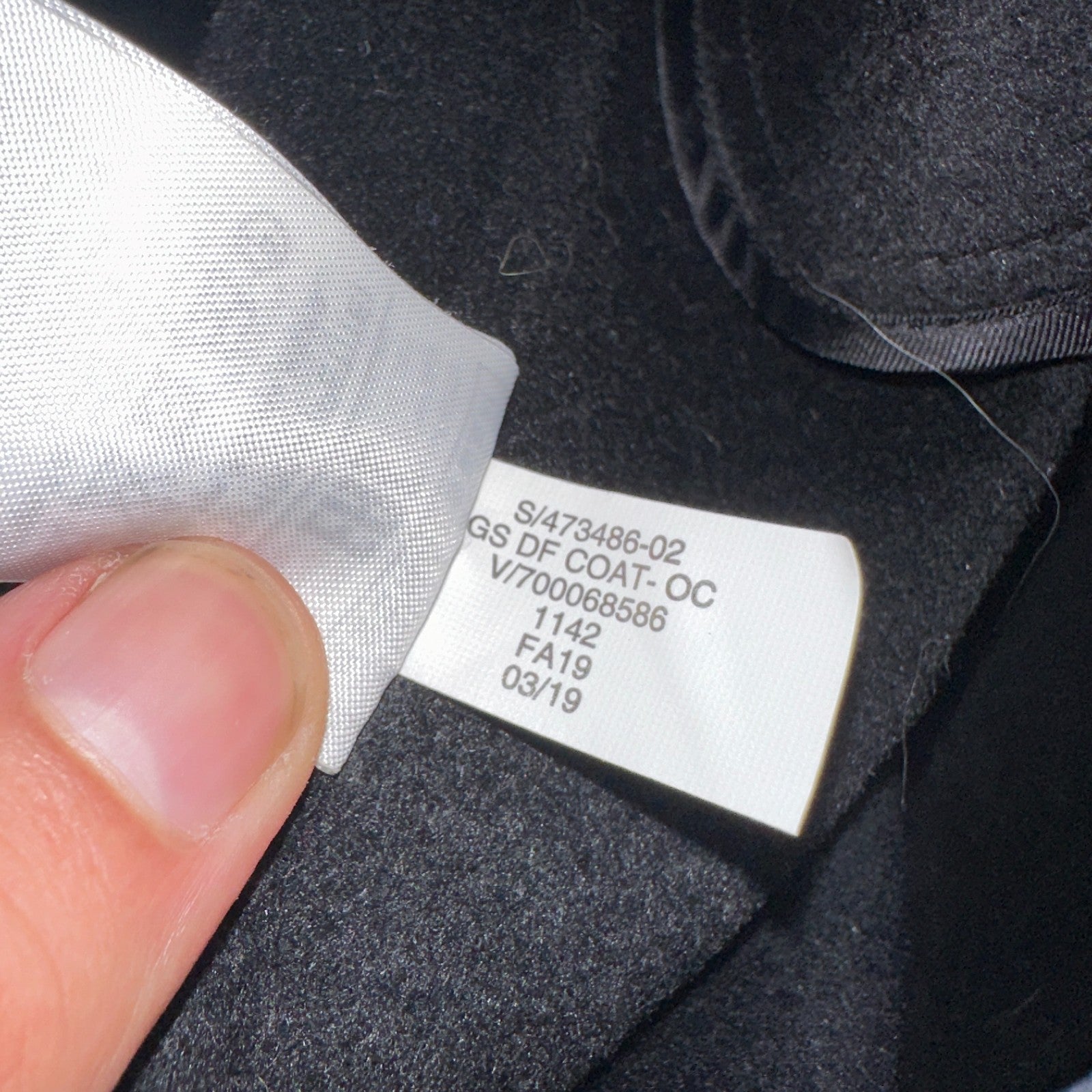 Gap Jacket Womens Large Black Wool Button Over Pea Coat Pocket Dressy Career