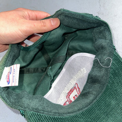 Snair Underground Corduroy VTG Hat Cap Snapback Construction Bulldozer Otto