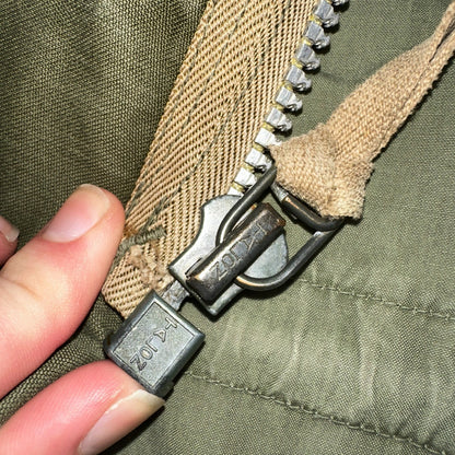 Vintage Military Jacket Green Button Up Vietnam Era 60s 70s M65 M1951 Parka