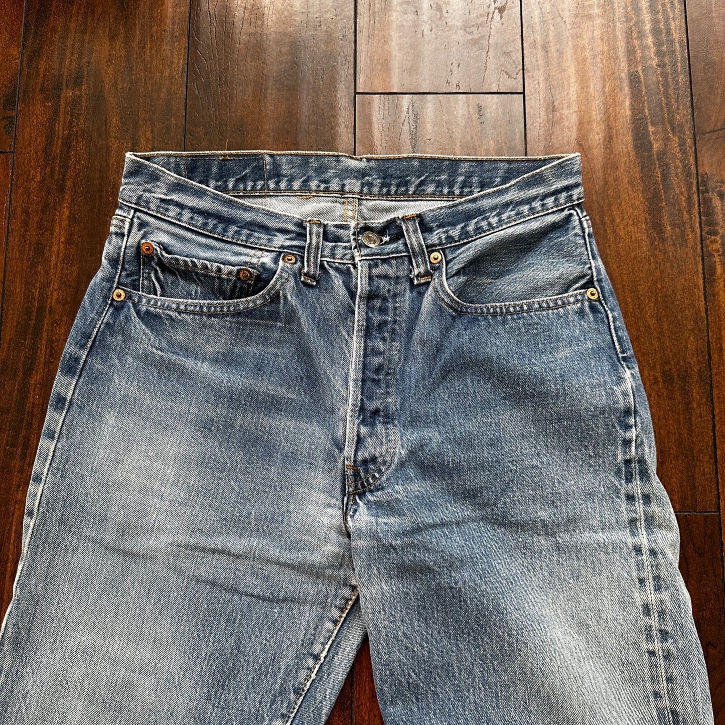 Levis Vintage 80s Redline Selvedge USA 501 XX Jeans 66 70s 32x34 Act 29x25