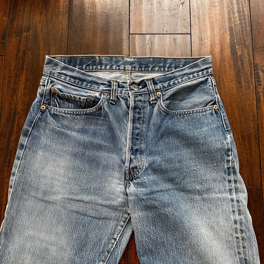 Levis Vintage 80s Redline Selvedge USA 501 XX Jeans 66 70s 32x34 Act 29x25