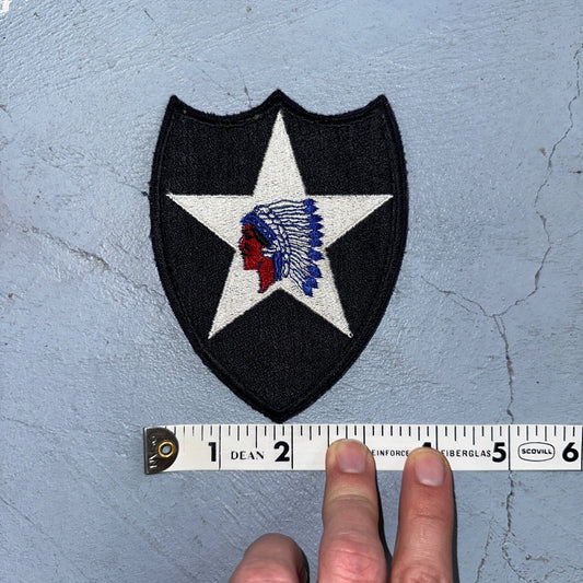 Vintage WWII US Army 2nd Infantry Division Embroidered Patch Not Sure How Old