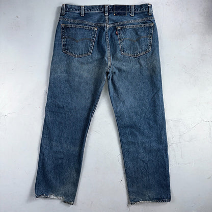 Levis 501 Vintage 90s USA XX Straight Leg Jeans Blue Med Wash 40x30 Act 38x30