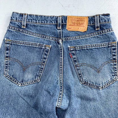 Levis 550 Vintage 90s USA Red Tab Relaxed USA Blue Med Wash Jeans 32x32 Ac 31x30