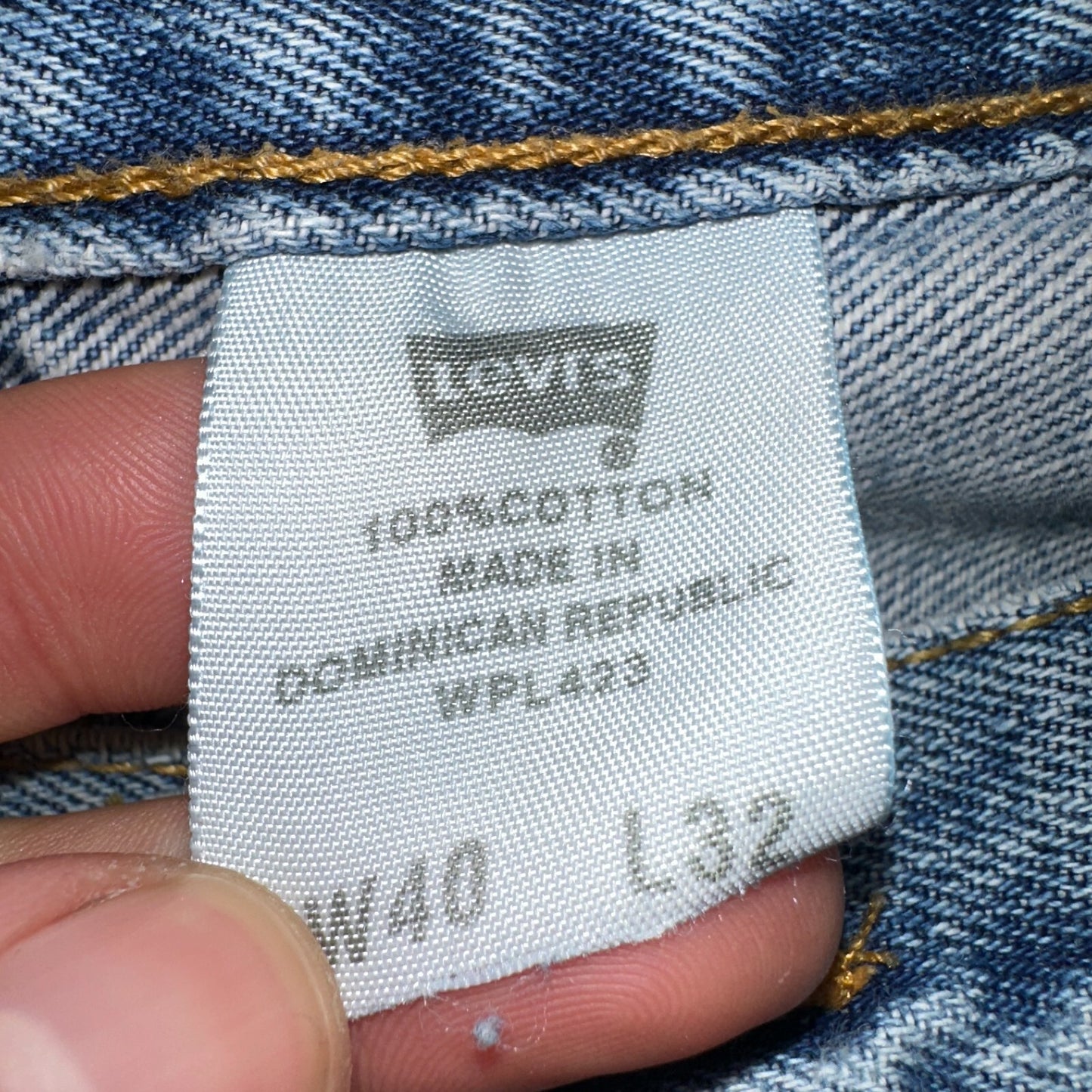 Levis 501 Vintage 90s Mexico Straight Leg Jeans 40x32 Y2K Light Wash Act 36x30