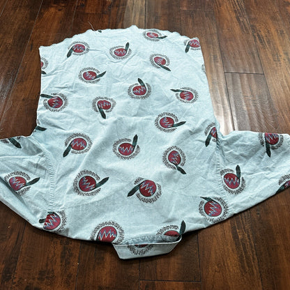 Wrangler VTG Aztec All Over Print Cowboy Cut Button Up Shirt Mens 16.5 USA