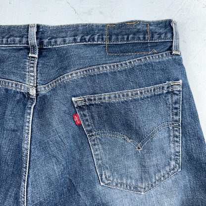 Levis 501 Vintage Y2K 90s XX Straight Leg Jeans Blue Med Wash 38x34 Act 39x34