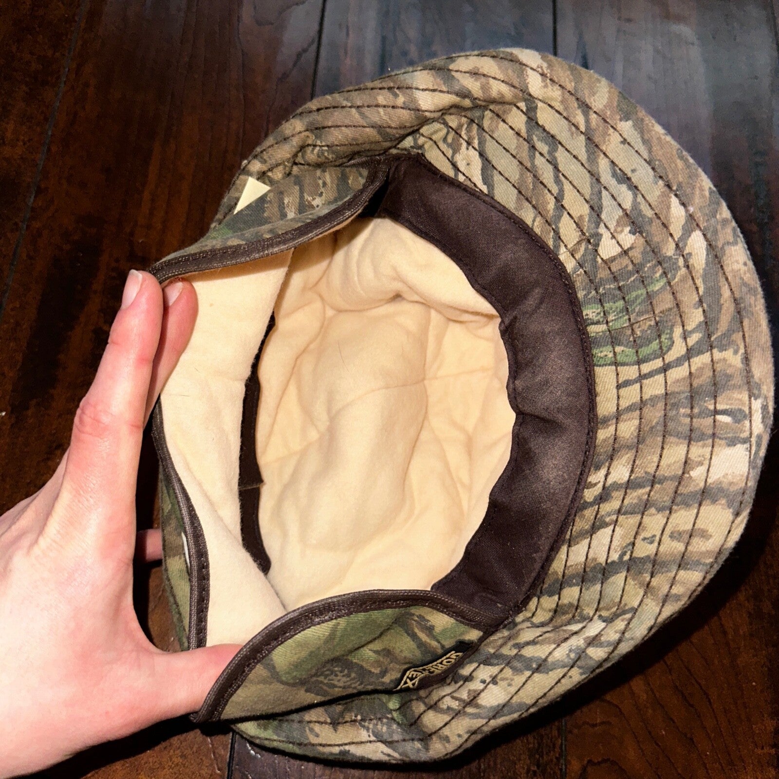 Real Tree Hunting 70s Fisherman Vintage Hat Bucket POST WWII Goretex USMC Camo