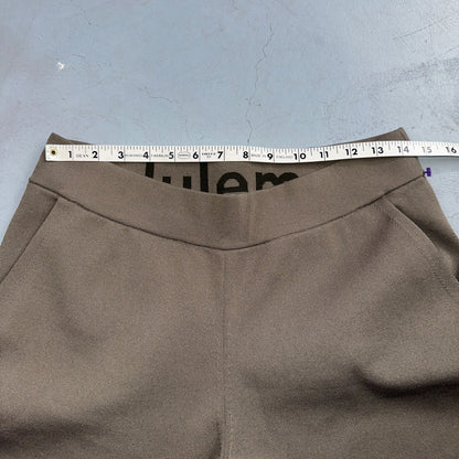 Lululemon Beige Brown Pants Work Pants Women’s Size L Tech Crop Yoga
