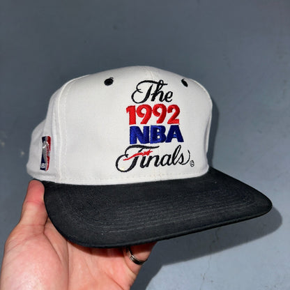 Vintage 1992 NBA Finals Hat Cap Sports Specialties The Twill Snapback Bulls