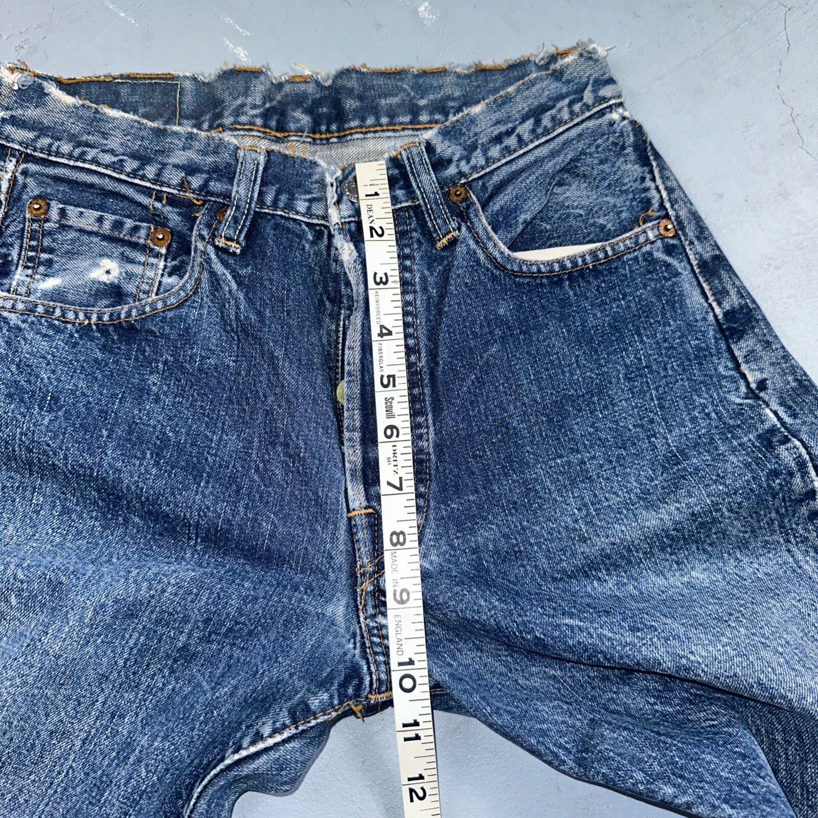 Levis 501 Big E Vintage 60s Redline Selvedge USA XX 1960s Jeans 28x32 Act 26x28