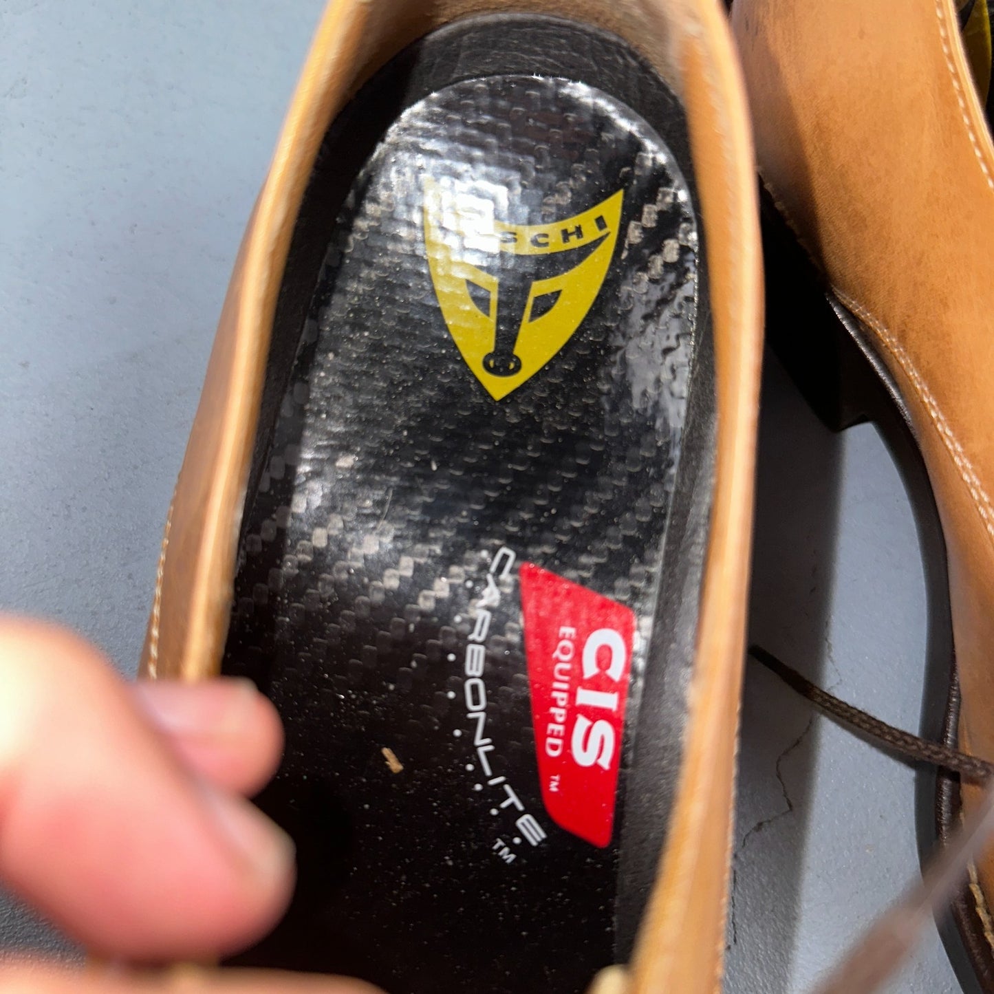 Michael Toschi Mario Men's Lace-up Brown Leather Shoes 8.5 Long Toe Classy