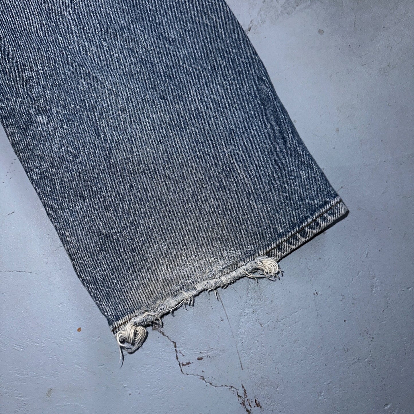 Levis 517 Vintage 80s USA Boot Cut Leg Jeans Light Wash Orange Tab Act 32x30