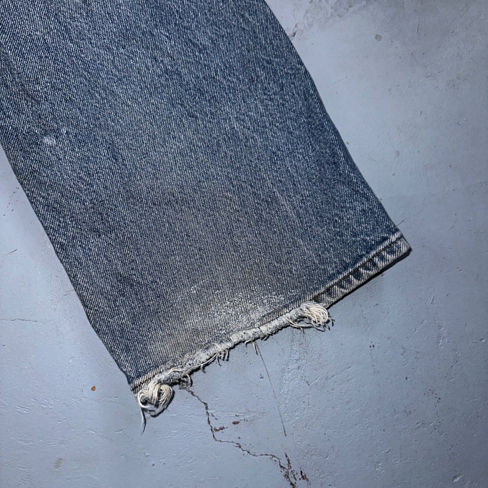 Levis 517 Vintage 80s USA Boot Cut Leg Jeans Light Wash Orange Tab Act 32x30