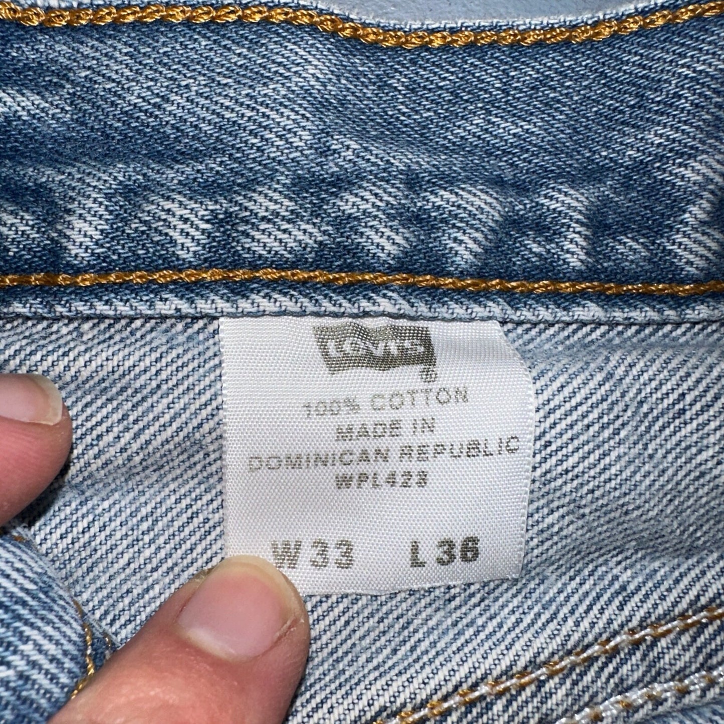 Levis 501 Vintage Y2K XX Straight Leg Jeans 33x36 Light Wash 2000s Act 31x31