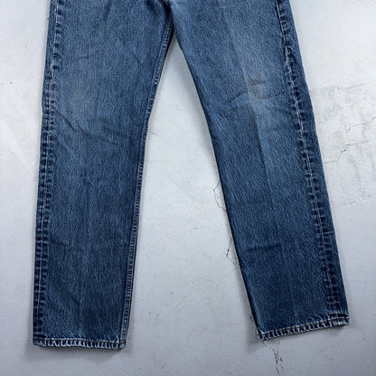 Levis 501 Vintage 90s USA XX Straight Leg Jeans Blue Med Wash 35x34 Act 33x30