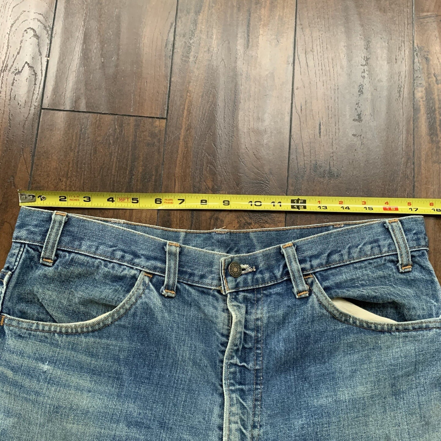 Levis 517 XX Vintage 70s Denim Jeans 501 35x31 Orange Tab Boot Cut