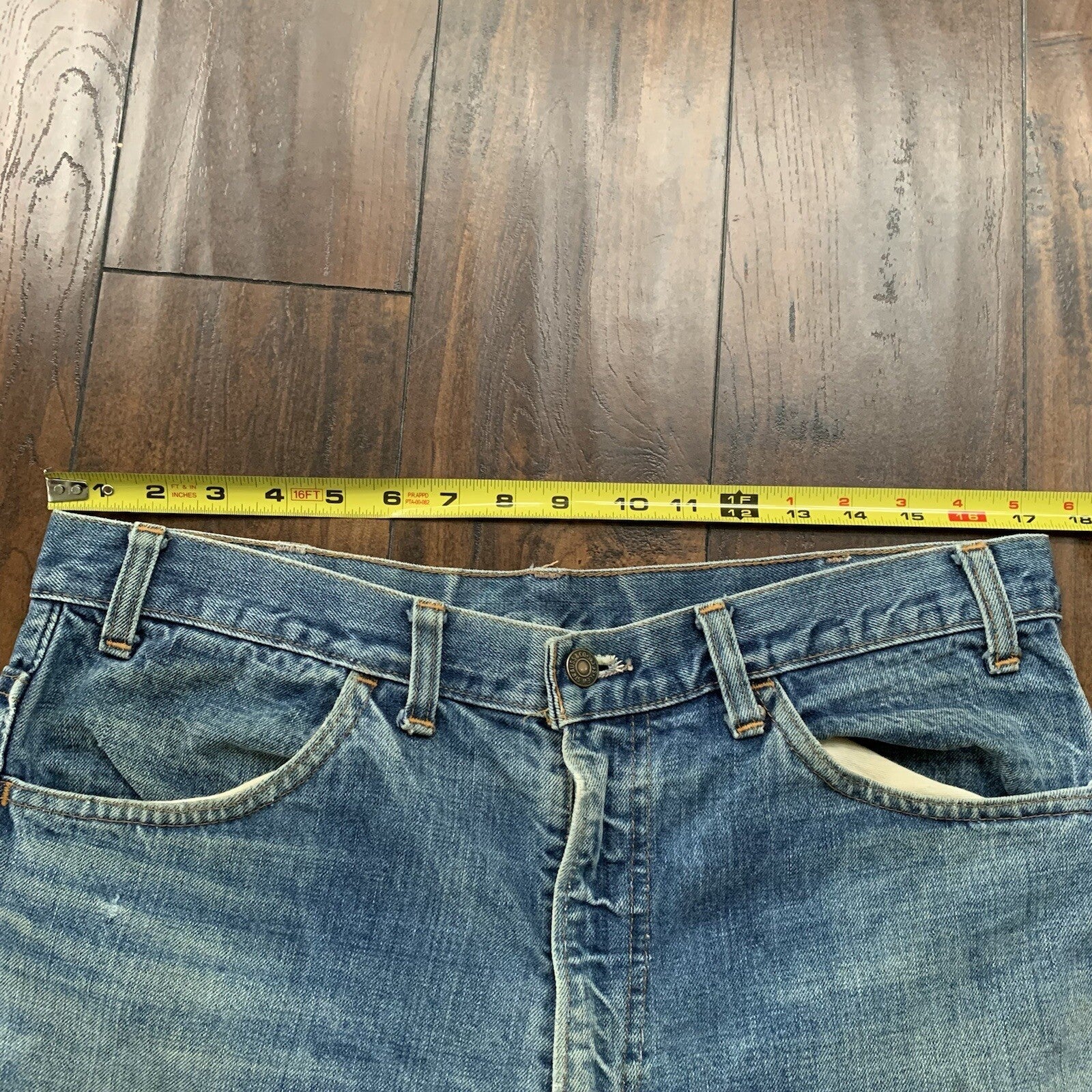 Levis 517 XX Vintage 70s Denim Jeans 501 35x31 Orange Tab Boot Cut