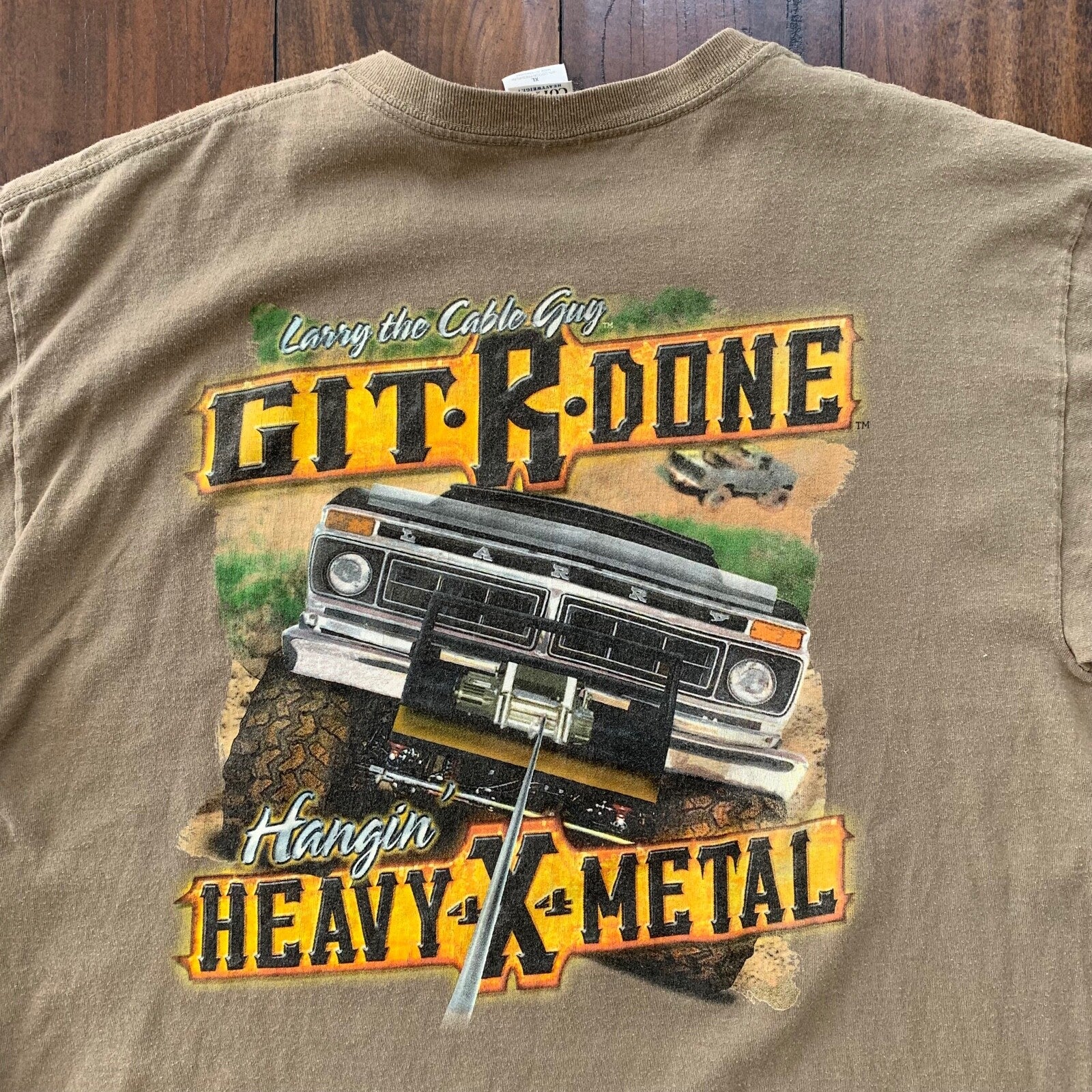 Cars Get It Done Country Music Vintage T Shirt Y2K Mud Muscle Truck USA Metal