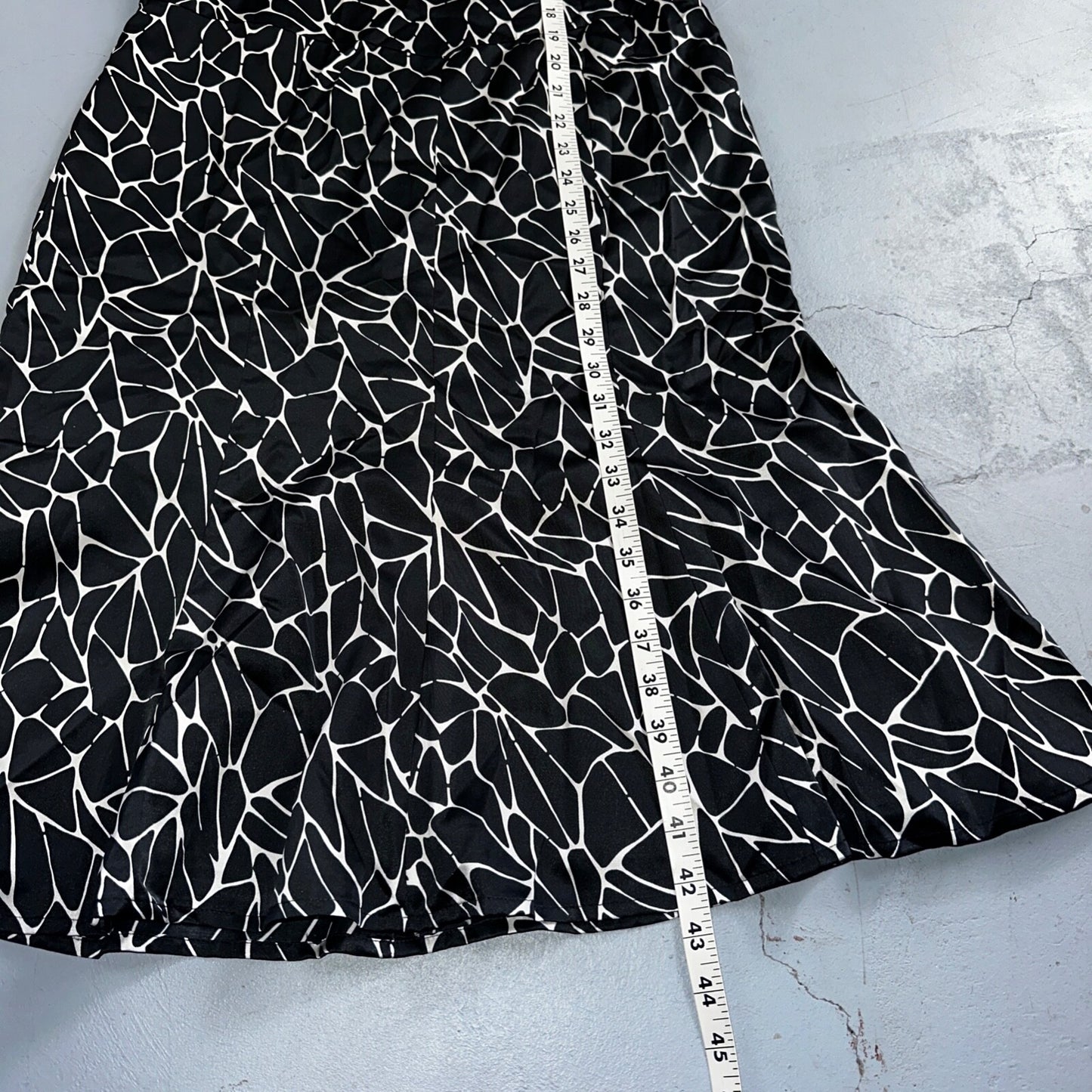 Pendleton Women's Size 6 Silk Blend Sleeveless Black White Fit N Flare Dress