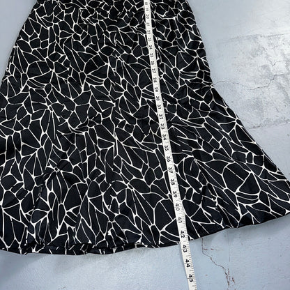 Pendleton Women's Size 6 Silk Blend Sleeveless Black White Fit N Flare Dress