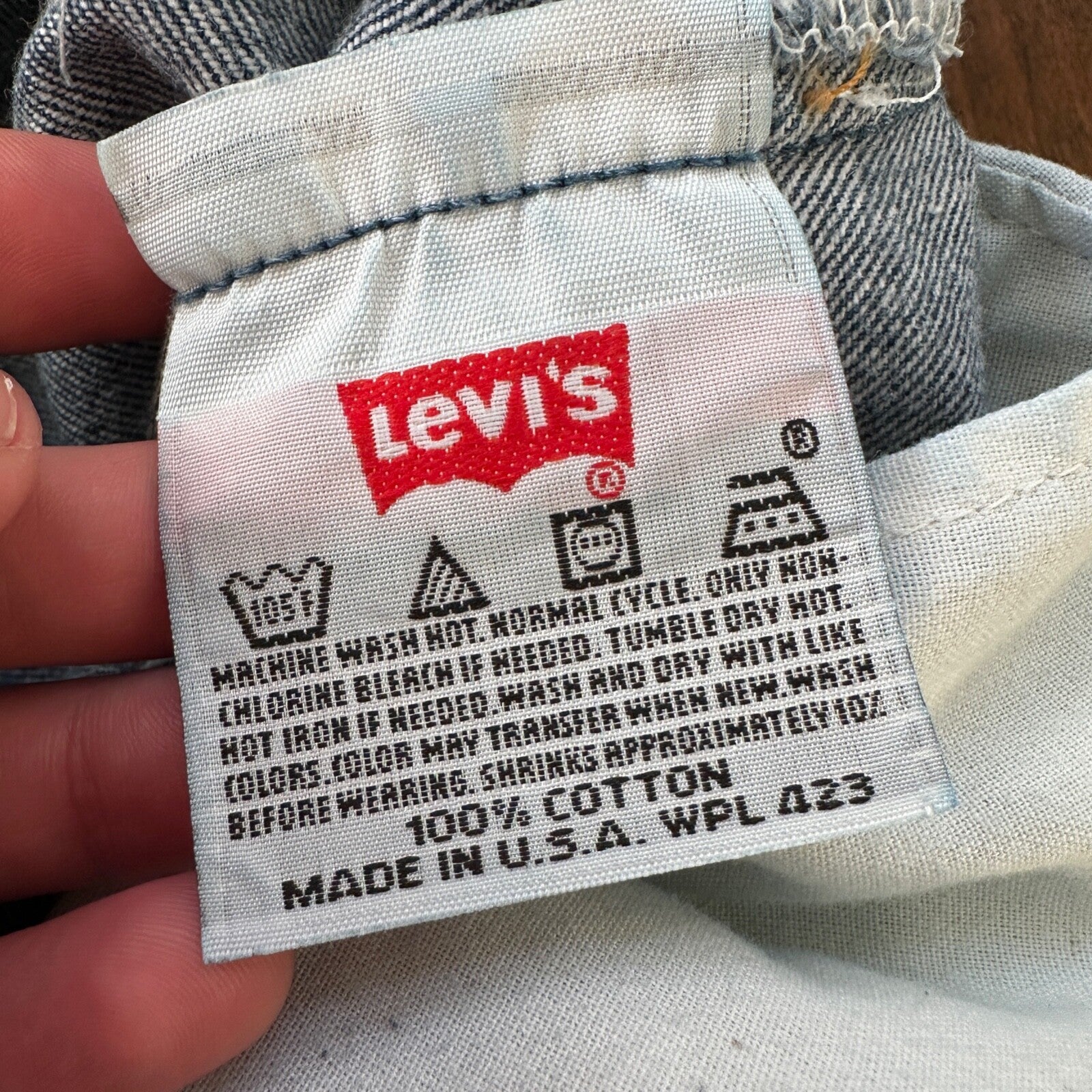 VTG Levis 501 XX Button Fly 90s USA Jeans Denim Straight Capri 34x30 Act 30x26