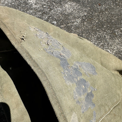 Korea US GI Gas Mask Bag Original Backpack Belt WWII Haversack 1960s?