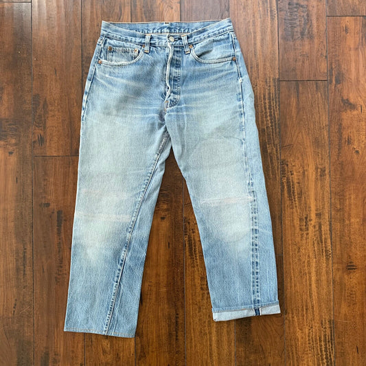 Levis Vintage 80s Redline Selvedge USA 501 XX Jeans 66 70s 32x34 Act 30x26