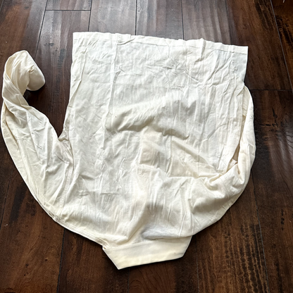 vtg Forge Munsingwear White 70s Shirt poly disco buttons cool white basic 60s