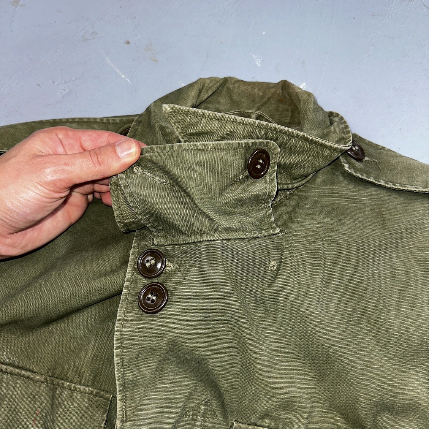 Field Jacket Post WWII Korean War M1950 Coat 1950s 50s OG107 M65