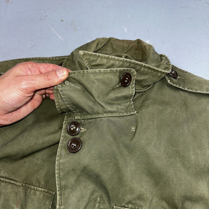 Field Jacket Post WWII Korean War M1950 Coat 1950s 50s OG107 M65