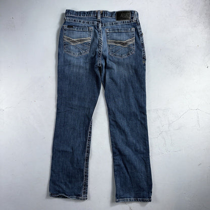 Ariat Jeans Mens 33x34 Blue M4 Boot Cut Relaxed Coltrane Jeans Denim Medium Wash