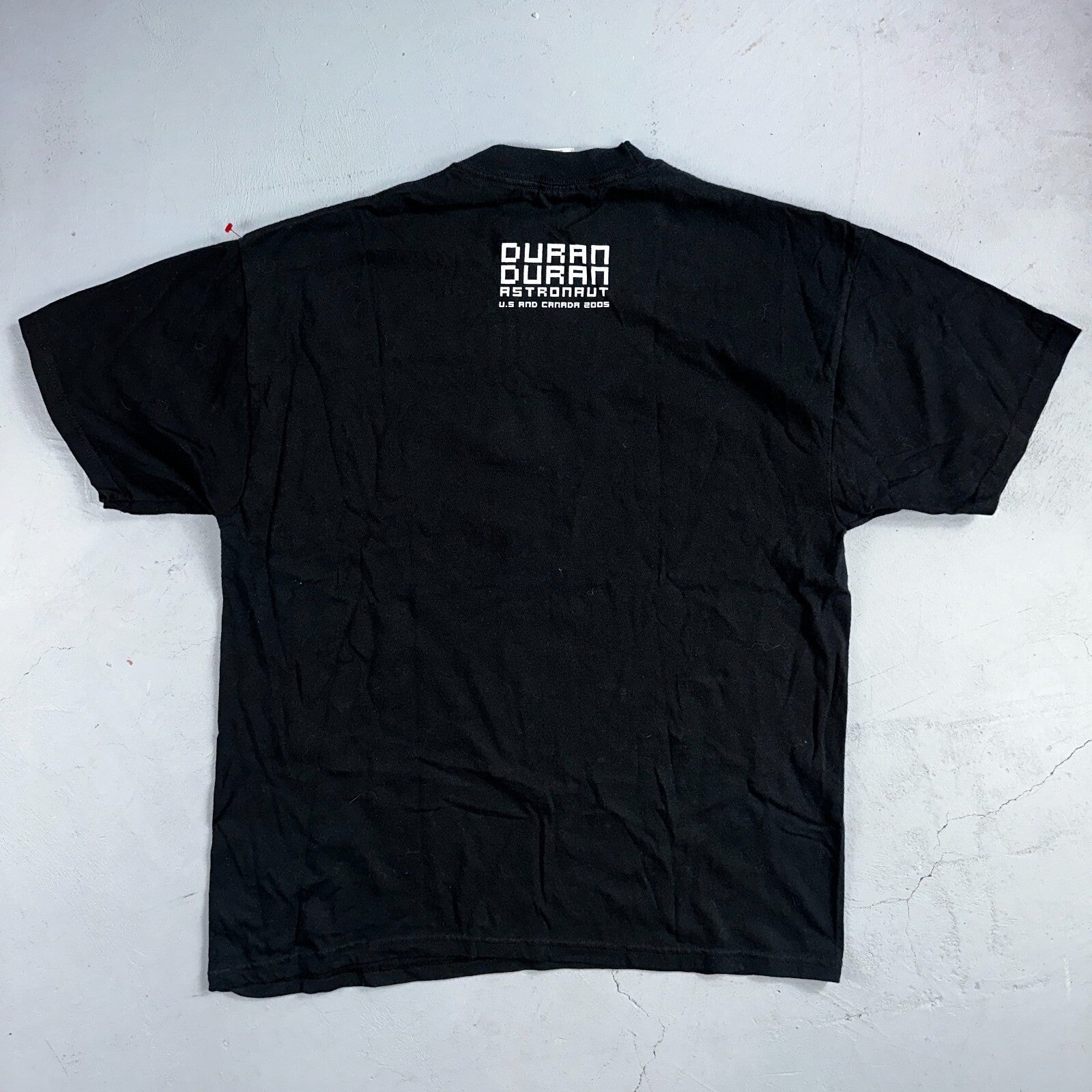 Duran Duran 2005 USA Tour Black VTG T Shirt Y2K Music Band Promo Concert Dance