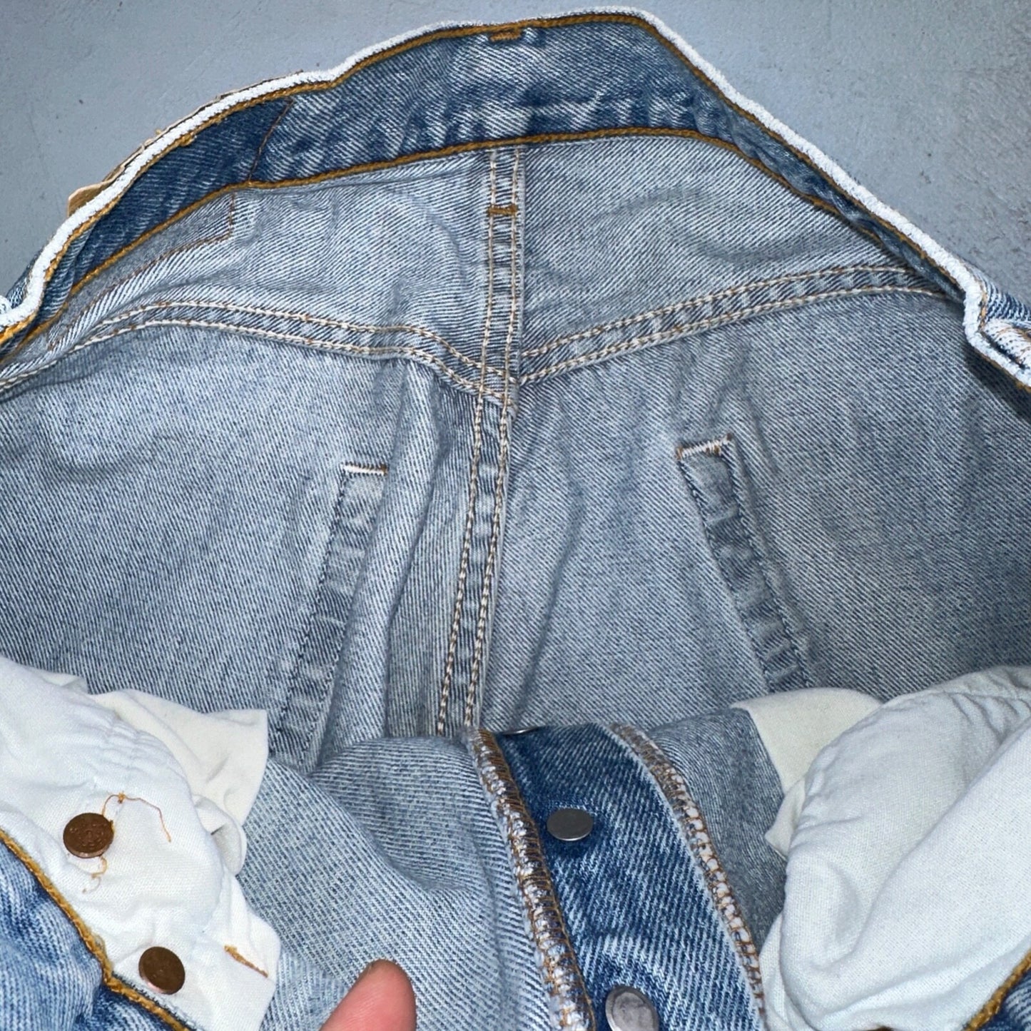 Levis 501 Vintage 90s Mexico Straight Leg Jeans 34x34 Y2K Light Wash Act 31x30