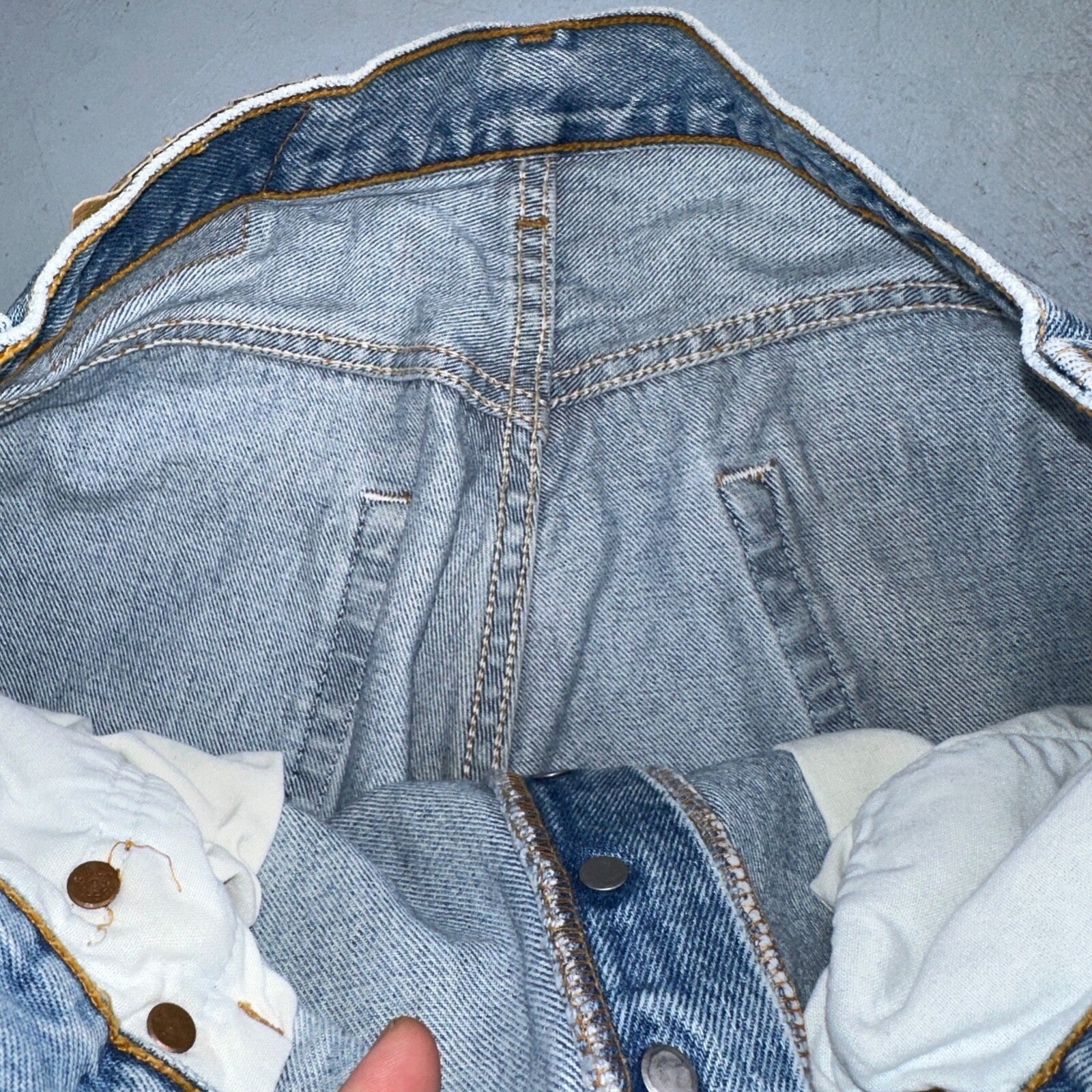 Levis 501 Vintage 90s Mexico Straight Leg Jeans 34x34 Y2K Light Wash Act 31x30