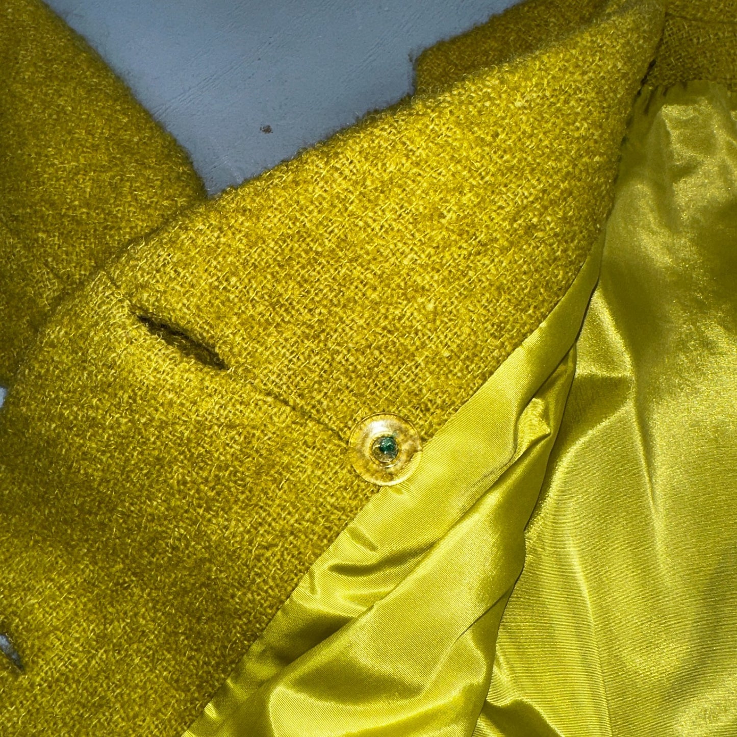 Vintage 60s Green Tennis Wool Coat ILGWU Union Mod Double Breasted Rockabilly