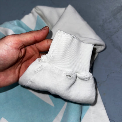 Nike VTG 80s Sweatshirt Crewneck Spell Out Huge Big USA Logo 1980s White Jumper