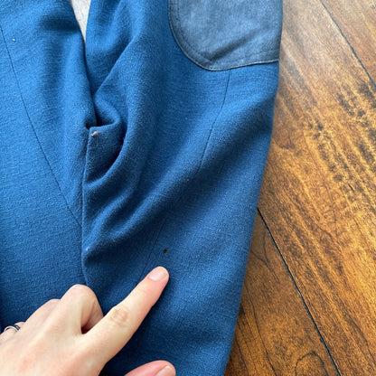 VTG Pendleton Jacket Blazer Men's 42 Blue 100% Pure Virgin Wool USA Western 70s