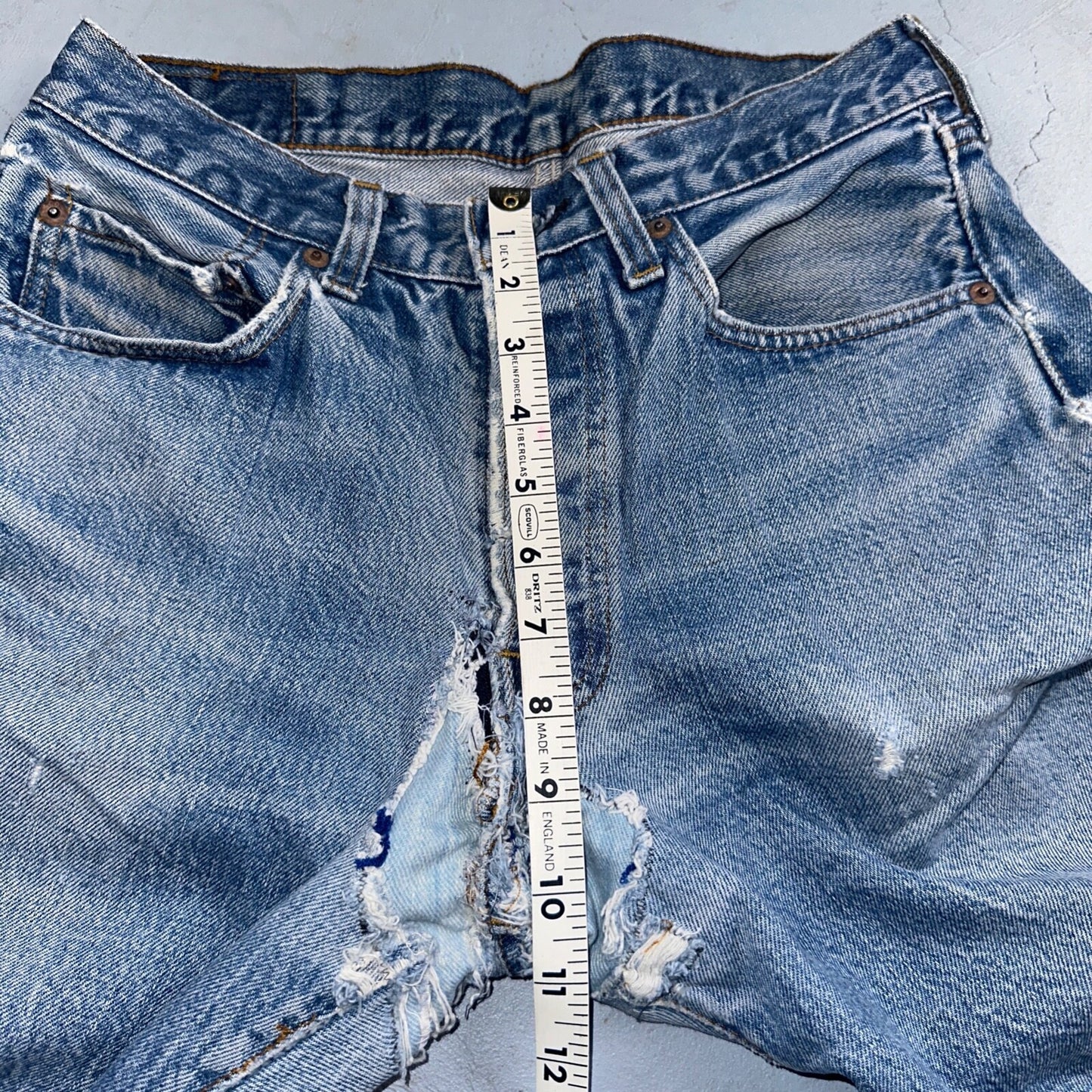 Levis 501 Vintage 80s Redline Selvedge USA XX Jeans Light Wash 32x33 Act 28x28