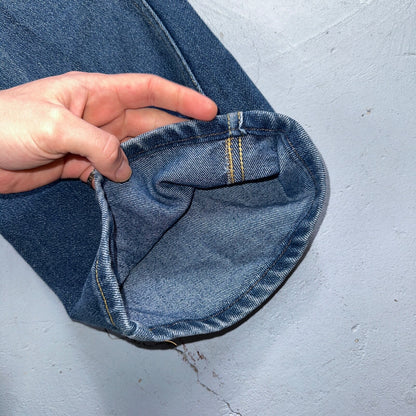 Lee VTG 80 Riders Denim Boot Cut Flare Jeans USA 34x31 Med Wash Cowboy 1980s